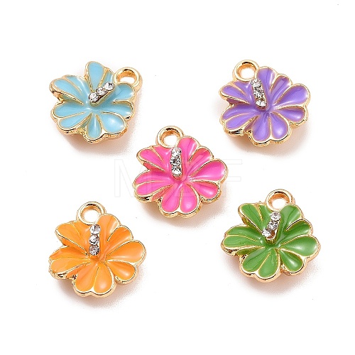 Alloy Enamel Pendants X-ENAM-M055-30G-1