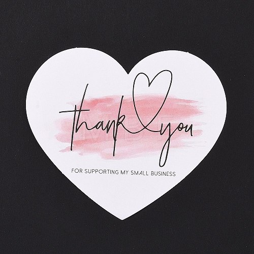 Coated Paper Thank You Greeting Card DIY-F120-03B-1