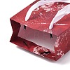 Flower Oil Painting Print Rectangle Paper Gift Storage Bags with Ribbon Handles ABAG-A011-01E-2