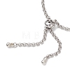 304 Stainless Steel Rolo Chain Slider Bracelet Making AJEW-JB01503-01-4