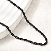 2MM Unisex 304 Stainless Steel Rope Chain Necklaces NJEW-P395-16EB-3