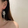 Alloy & Imitation Pearl Dangle Earrings WG71AF7-01-3