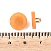 1-Hole Resin Alloy Shank Buttons FIND-B065-03G-05-3