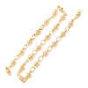 Brass Oval and Round Link Chain KK-CBA3297-10G-1