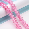 Transparent Glass Beads Strands LAMP-H061-01C-04-2