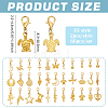 66Pcs 33 Style Alloy Pendant Decorations HJEW-PH02487-2