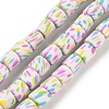 Handmade Polymer Clay Beads Strand CLAY-Z002-01H-1