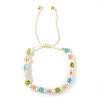 Bohemian Style Glass Seed Beads & Imitation Pearl Braided Bead Bracelets XW4926-1-1