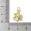 Real 18K Gold Plated Brass Pave Cubic Zirconia Pendants KK-M283-09G-02-3