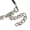Resin Pendant Necklaces NJEW-L120-01-4