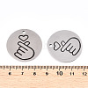 Non-Tarnish 201 Stainless Steel Pendants LS-STAS-T064-38P-29-3