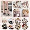   8Pcs 4 Colors Detachable Polyester Satin Bowknot Shoe Decoration AJEW-PH0011-27-6