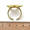 Starfish Brass Cuff Rings for Women RJEW-C123-02G-5