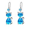 Alloy Rhinestone Dangle Earrings FS-WG213CF-03-2