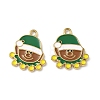 304 Stainless Steel Enamel Pendants STAS-L300-012G-23-1