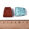 Natural & Synthetic Mxied Gemstone Pendants G-Q608-08-3