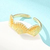 Brass Cuff Open Rings KK-CBA960E-13A-G-1