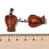 Natural Red Jasper Pendants G-B127-10P-11-4