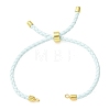 Adjustable Round Braided Microfiber Leather Cord Bracelet Making KK-CBAC260-01G-23-1