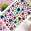 Acrylic Rhinestone Stickers PW-WG57661-01-1