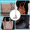 Butterfly Zinc Alloy & Rhinestone Keychains KEYC-WH0053-045G-02-5