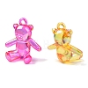 Electroplate Transparent UV Plating Acrylic Pendants OACR-I014-13-3