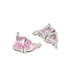 Brass Pave Cubic Zirconia Charms CU-CBA6A75-04P-01-2