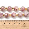 Electroplated Natural Druzy Geode Crystal Beads Strands G-F833-P01-10mm-01-5