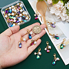 28Pcs 7 Colors Glass & Acrylic Pendant Decorations HJEW-FH00134-3