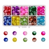 150Pcs 10 Colors Baking Painted Crackle Glass Bead Strands CCG-SZ0001-03-1