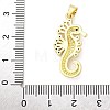 Brass Micro Pave Cubic Zirconia Pendants KK-S511-04C-G-3