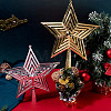 2Pcs 2 Colors Plastic Star Tree Top Decoration KY-TA0001-69-7