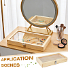 Wood Jewelry Display Cases with Visible Window Lid AJEW-WH0696-753B-5