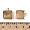 Dyed Natural White Jade Faceted Pendants G-T139-95E-3