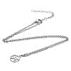 Non-Tarnish 201 Stainless Steel Pendants Necklaces NJEW-S063-TN505-12-2