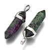 Natural Ruby in Zoisite Double Terminated Pointed Pendants G-F295-04N-2