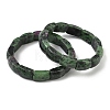 Natural Ruby in Zoisite Bead Stretch Bracelets for Women Men BJEW-C097-02A-15-1
