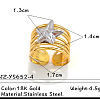 304 Stainless Steel Cuff Open Rings FS-WGD1193-04-1