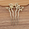 Alloy Hair Comb Findings PW-WGEAC7C-07-1