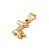 Animal Theme 304 Stainless Steel Pendants STAS-B167-27A-G-2