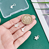 4Pcs 2 Styles 925 Sterling Silver Charms with Jump Rings & 925 Stamp STER-PH0003-44-3