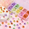 200Pcs 10 Colors Opaque Acrylic Beads SACR-YW0001-43-5