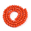 Opaque Solid Color Imitation Jade Glass Beads Strands LS-EGLA-A044-P6mm-D03-3