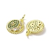 Real 18K Gold Plated Brass Micro Pave Cubic Zirconia Pendants KK-L209-056G-02-2