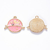 Alloy Enamel Pendants ENAM-N054-017B-2