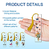 4 Sets Acrylic Bookmark Pendants for Teachers' Day DIY-GL0004-27C-4