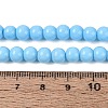 Opaque Solid Color Glass Beads Strands LS-GLAA-T032-P6mm-22-2