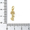 Brass Micro Pave Cubic Zirconia Pendants KK-M273-01G-I-3