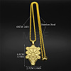 304 Stainless Steel Spiritual Tree of Life Pendant Necklaces FS-WGDE3A4-02-4