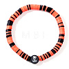 Halloween Polymer Clay Heishi Beads Stretch Bracelets KN1283-12-1